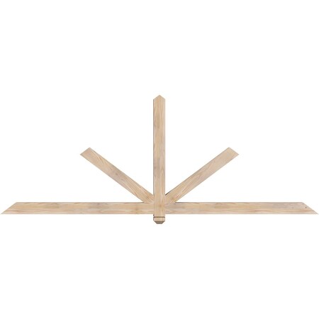 Ekena Millwork Kennewick Smooth Timber Gable Bracket, Douglas Fir, 96"W x 36"H x 3 1/2"D x 3 1/2"F, 9/12 Pitch GBW096X36X0404KEN00SDF